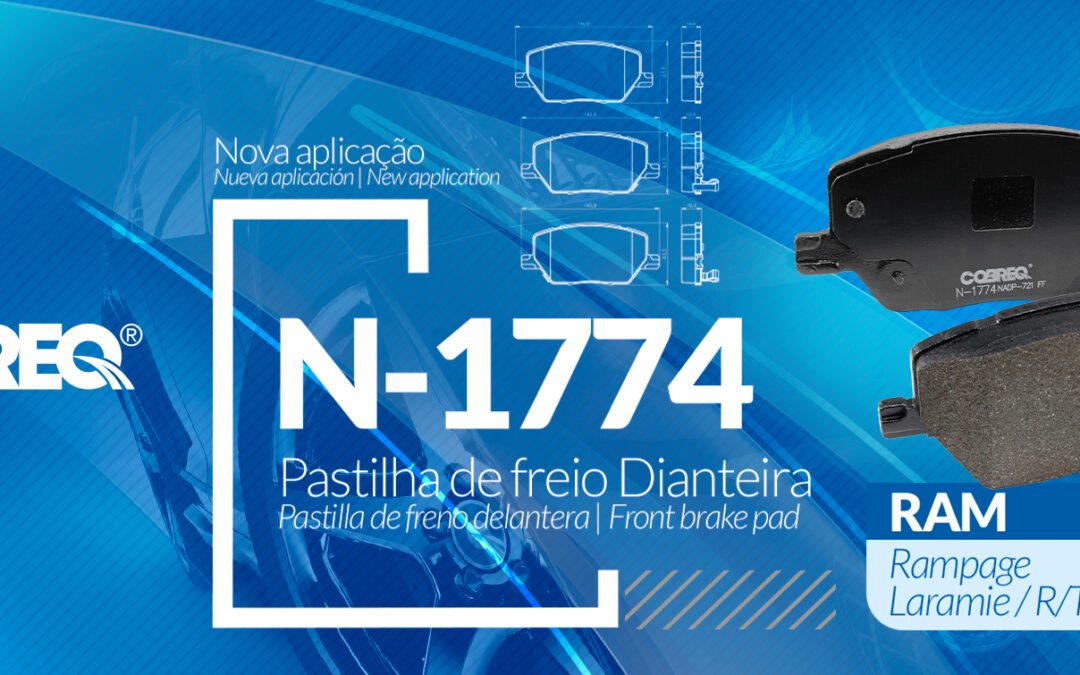 Nueva aplicación – Pastillas de freno delanteras para la línea RAM Rampage – N-1774